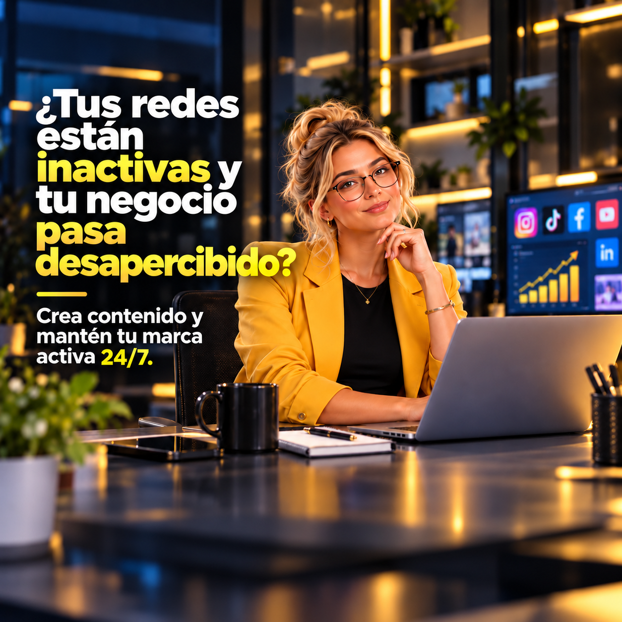 Mía, agente de redes sociales