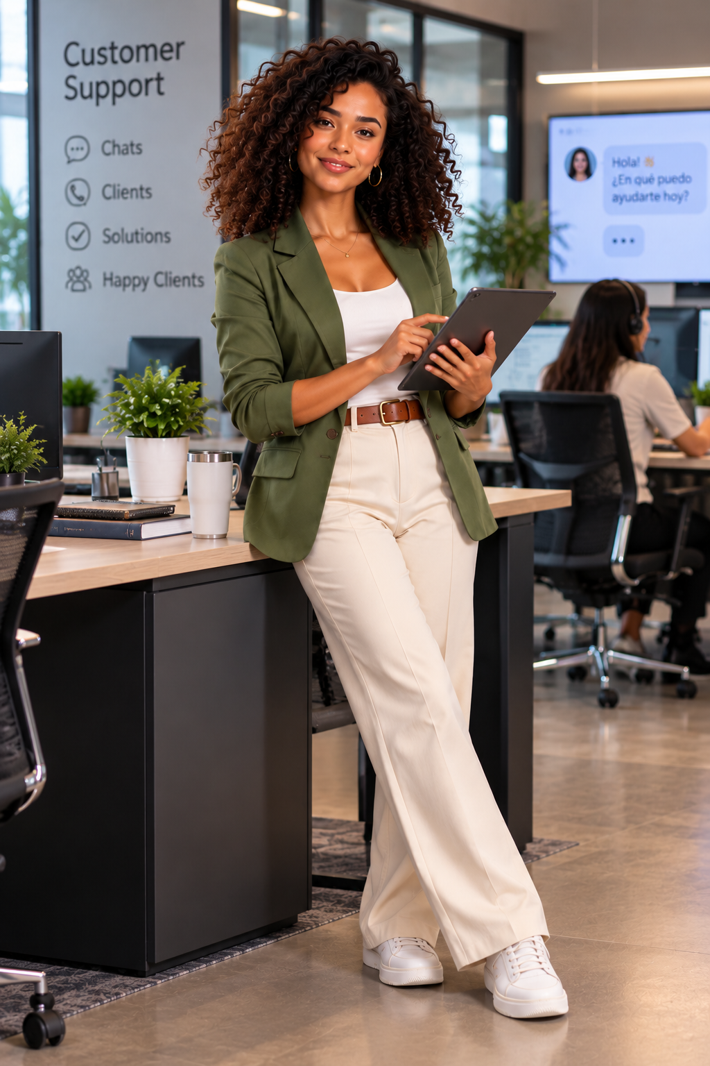 Olivia, agente de servicio al cliente