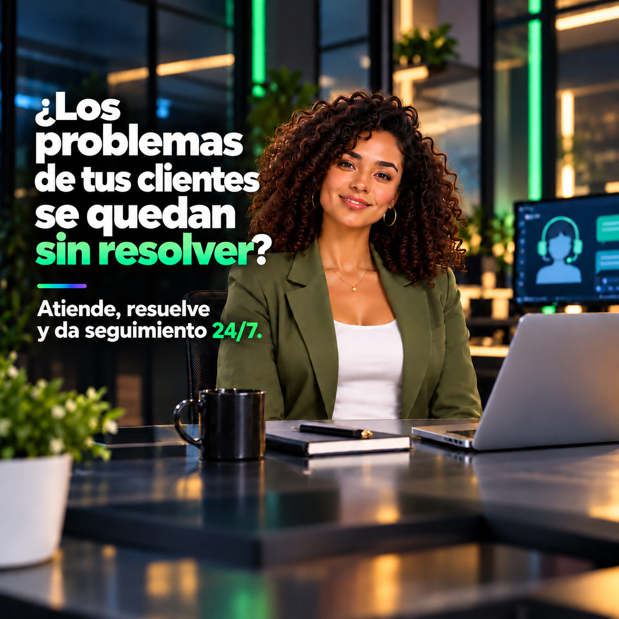 Olivia, agente de servicio al cliente
